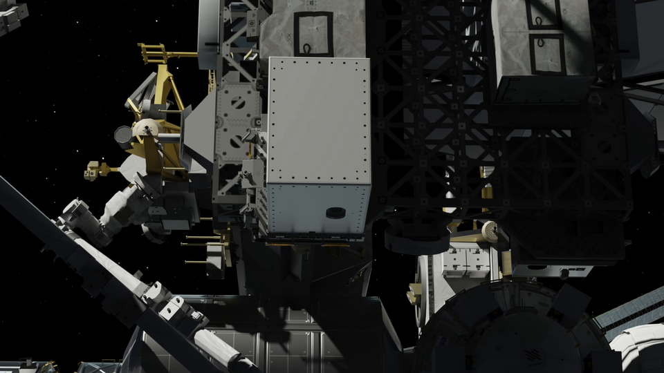 EMIT aboard the ISS · NASA illustration.